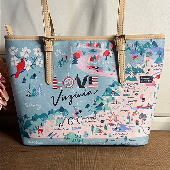 NWT Spartina 449 VA Map Bag - Picture 4 of 10